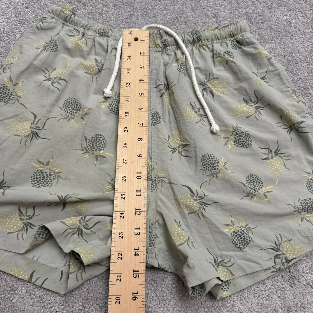 Tommy Bahama Vintage Y2K Board Shorts Swim Trunks Mens Medium Gray Pineapple